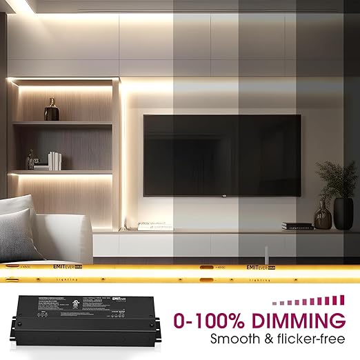 EMITEVER Dimmable LED Driver, 48V 192W 5-in-1 Dimmable Power Supply,2-Channels AC to DC Transformer for LED Light, Compatible with Lutron and Leviton Dimmer, Waterproof IP67 and UL Listed, Class 2