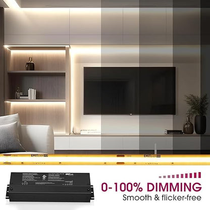 EMITEVER 48V Dimmable LED Driver, 288W 5-in-1 Dimmable Power Supply,3-Channels AC to DC Transformer for LED Light, Compatible with Lutron and Leviton Dimmer, Waterproof IP67 and UL Listed, Class 2