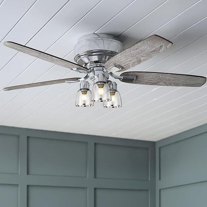 6 Pack Ceiling Fans Glass Shade Covers, Clear Glass Shade Replacements Globes Lampshades with Round Silver Border, Screw-Fixed Lamp shade for Light Fixtures Chandelier Sconces Vanity Lights