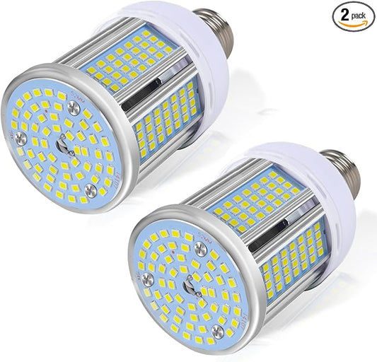 2 Pack 200W Equivalent Led Corn Light Bulb, 3600 Lumen 6000K Daylight 30W LED Corn Lamp, E26/E27 Medium Base for Indoor Garage Factory Warehouse Backyard 85V-265V