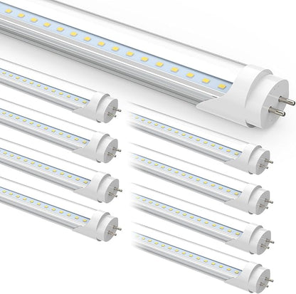 Romwish 36 Inch T8 LED Tube Light, 14W(30W Equiv.), 1600LM, 5000K Daylight, Type A+B Plug & Play or Ballast Bypass, F25T8 Fluorescent Replacement, Double-Ended Power, Under Cabinet Light, 8 Pack