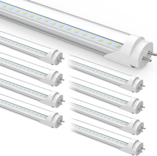 Romwish 36 Inch T8 LED Tube Light, 14W(30W Equiv.), 1600LM, 5000K Daylight, Type A+B Plug & Play or Ballast Bypass, F25T8 Fluorescent Replacement, Double-Ended Power, Under Cabinet Light, 8 Pack
