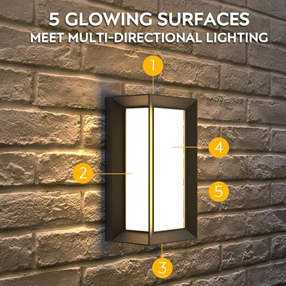 Sytmhoe Outdoor Wall Lights,2Packs Exterior Light Fixture,LED Wall Sconce 3-Color-Changeable Wall Mounted Lamps,Matte Black Porch&Patio Light Outdoor,IP65 Waterproof for Hallway Stairs Gardens