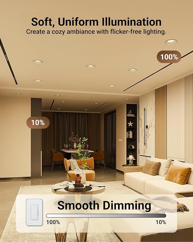 Sunco BR40 LED Light Bulbs, Indoor Flood Lights, Recessed Can Light Bulb, 1400 LM, 16W (100W Equivalent), Selectable CCT 2700K/3000K/5000K, Dimmable, E26 Base, for Home, Bedroom, Kitchen UL 4 Pack