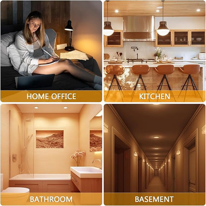 DAYBETTER BR30 led Light Bulb, Dimmable LED Bulbs 65W Equivalent, 2700K Warm White Light Bulbs Indoor Flood Light for Bedroom Kitchen Living Areas Hallway, 800 Lumens, E26 Standard Base, 24 Pack