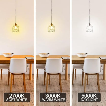 Energetic Dimmable LED Filament Light Bulbs, 8W, 60 Watt Equivalent, Soft White 2700K, Classic Clear Glass, A19 LED Light Bulb, 6 Pack