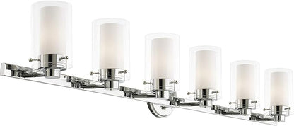 Livex Lighting 15456-05 Manhattan 6-Light Bath Light, Chrome