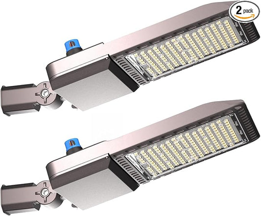 Lightdot 2Pack 600W Parking Lot Lighting 90000LM 5000K LED Pole Lights Outdoor with Dusk to Dawn ETL IP65 LED Parking Lot Lights Outdoor Pole Mount for Parking Lot,Yard,Driveway-7Yrs Warranty