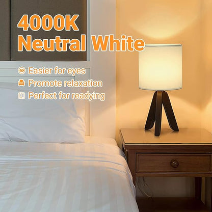 A19 E26 Base Dimmable Edison LED Bulb, 6W(60 Watt Equivalent) Stepless Dimming Light Bulbs 600lm, 4000K Neutral White, Vintage Clear Glass LED Filament Bulb for Home, Wall Sconce, Chandelier, 6 Pack