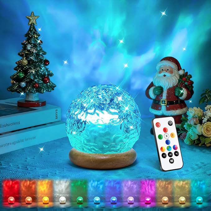 Teen Girl Gifts Trendy Stuff Ocean Lamps for Bedroom,18 Colors Northern Lights Projector Mood Lighting,Dimmable Night Light Projector Lights for Bedroom,Remote Aesthetic Room Decor for Teen Girls Gift