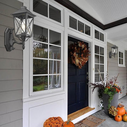 Outdoor Wall Lantern, Outdoor Lights Fixtures Wall Mount with Seeded Glass, Exterior Porch Lights, Waterproof Outside Sconce Lights Modern Anti-Rust for House Front Porch Patio Garage