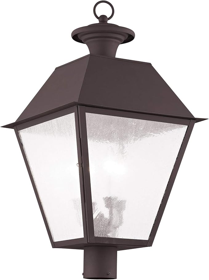 Livex Lighting 2173-07 Mansfield 4-Light Outdoor Post Head, Bronze