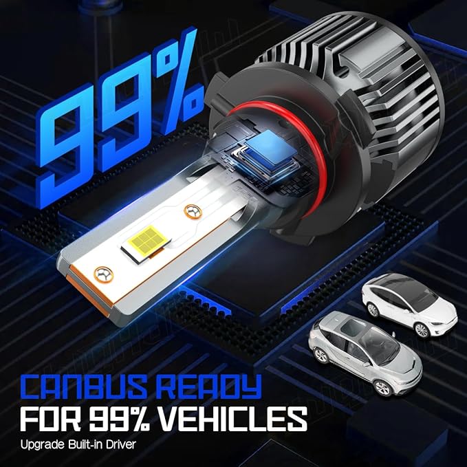 Compatible For Dodge RAM 1500 2500 3500 High Low Beams Light Bulbs 2009 2010 2011 2012 2013 2014 2015 2016 2017 2018 2019 2020 2021 2022 2023, 6500K White, 500% Brightness, for Off-Road Use Only, 4PCS