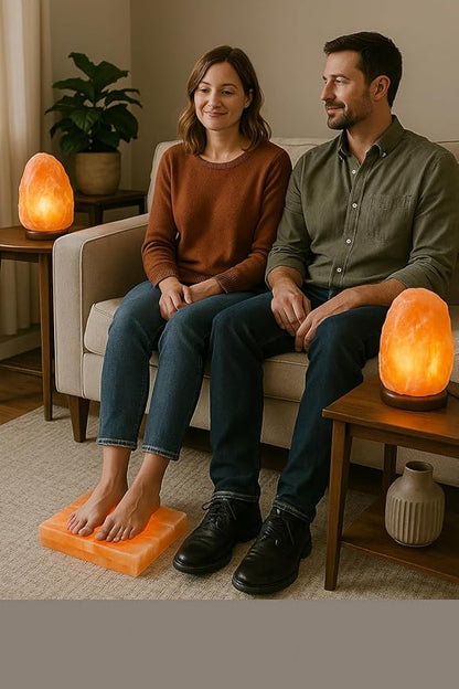 Himalayan Salt Lamp 6–8 lbs – Hand-Carved Himalayan Pink Salt Lamp with Cord Perfect Nightlight