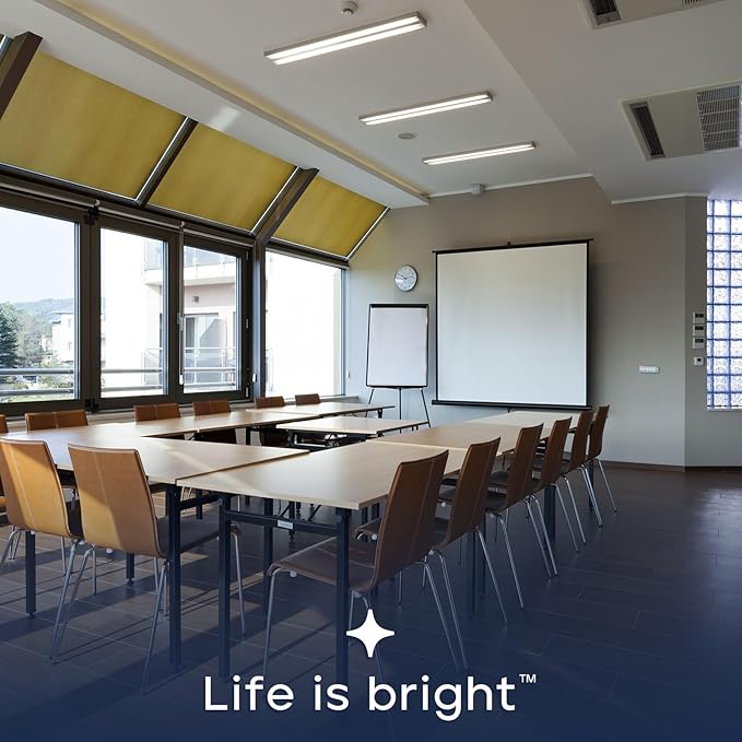 LUXRITE 3FT LED Tube Light, T8, 12W=25W, 5CCT 3000K- 6500K, 1560LM, 320° Beam Angle, Fluorescent Replacement, Ballast Compatible or Bypass, Single or Double End Powered, Damp & UL Listed (4 Pack)