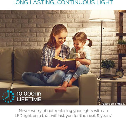 LUXRITE A19 LED Light Bulb 100W Equivalent, 3000K Soft White Non-Dimmable, 1600 Lumens, Standard LED Bulb 15W, E26 Medium Base, UL Listed, Perfect for Table Lamps and Home Lighting (6 Pack)