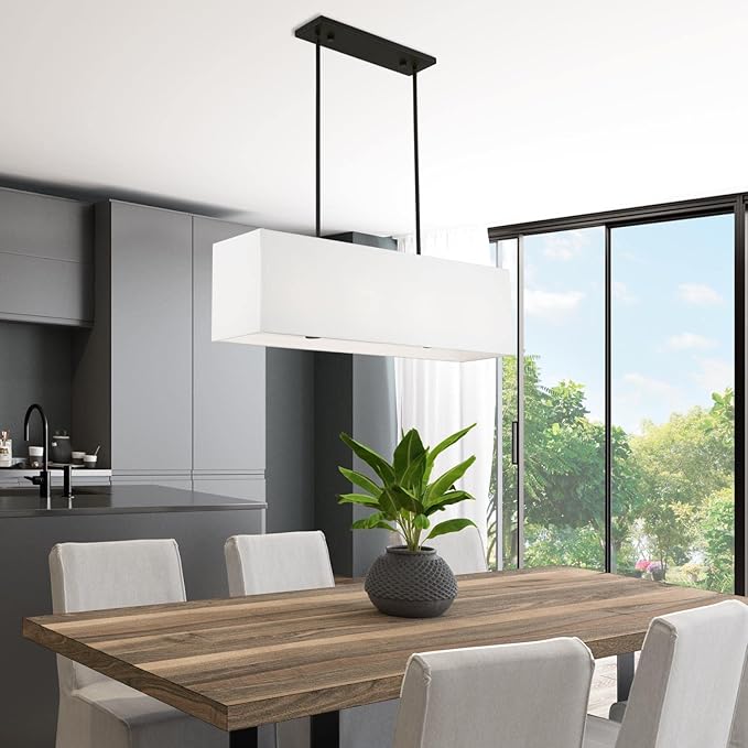 Livex Lighting, 41155-04, Summit, Linear Chandelier, Black