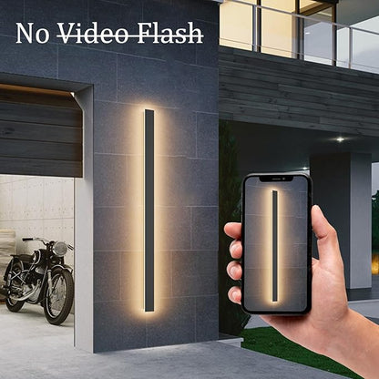 2 Pack 40Inch Long Outdoor LED Wall Lights 3000K Modern Exterior Wall Light Fixtures IP65 Waterproof for House Porch Courtyard