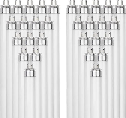 Sunlite 30335 F28T5/835 4 Foot T5 Linear Fluorescent Lamp, 28 Watts, 2500 Lumens, 3500K Neutral White, Miniature G5 Bi-Pin Base, ROHS Compliant, High Performance Straight Tube, 40 Pack