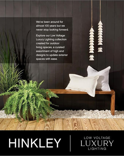 Hinkley Shelter Large Post Top or Pier Mount Lantern - Low Voltage, LED Included, Aluminum, Clear Seedy Glass Shade, Dark Sky Compliant - Black Finish