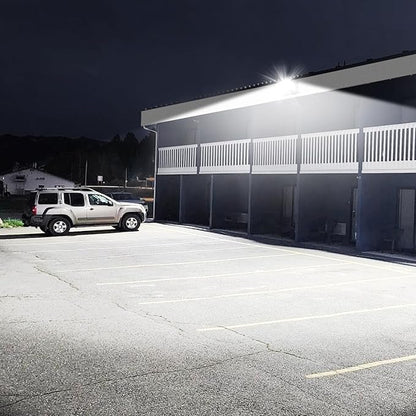 Modern Sleek Flood Lights Outdoor 120W, 18000LM 5000K Waterproof LED Security Lighting, 360° Rotatable Commercial Wall Pack for Yard, Car Lot, Building