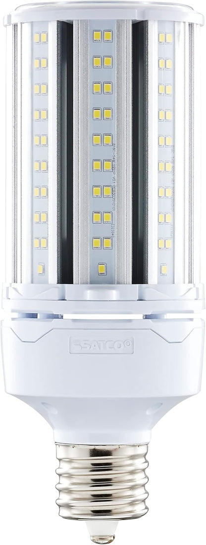 Satco S49394 Hi-Pro High Lumen LED Corncob Light Bulb, HID Replacement, 54 Watts, White