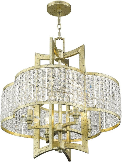 Livex Lighting 50575-28 Gramercy 4-Light Chandelier, Light Gold