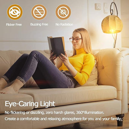 LED Tubular Light Bulbs,E26 Dimmable Long Led Bulbs,10W Equal 100 Watt, 2700K Warm White,11.8in Led Edison Tube Bulb,T10 Clear Glass Cover,6Pack.