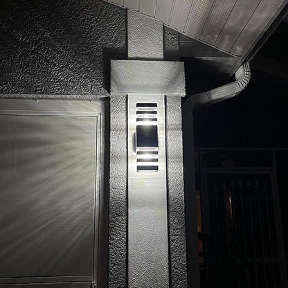 Modern Outdoor Wall Lights Exterior, Dusk to Dawn Outdoor Lighting, Exterior Light Fixture Warm White 14W IP65 3000K 1200LM Aluminum Porch Lights for House Garage Patio,2 Pack