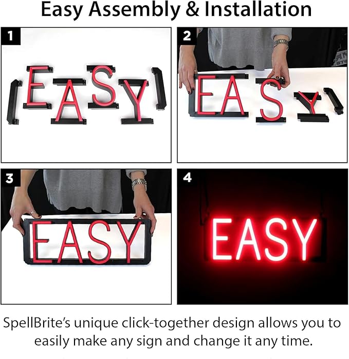 SpellBrite FREE WI-FI Sign | Cafe-Related Sign with Neon Look, Red LED Light Source | 15.4" x 15.0"