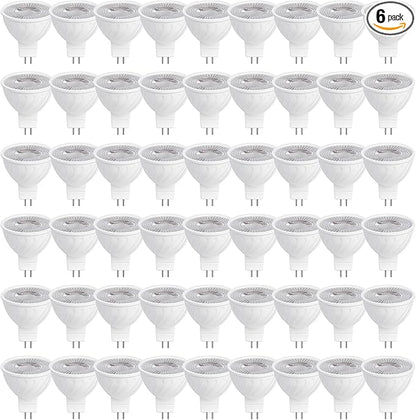 MR16 LED Bulb 50W Halogen Equivalent,3000K Warm White,5W MR16 GU5.3 12-36V AC&DC Spotlight Bulb,38° Beam Angle for Landscape,Dimmable,48pack.