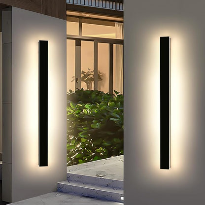 Mikeru 59inch Long LED Wall Light, 3000k Exterior Wall Sconces, Acrylic Invisible Exterior Wall Light for Porch Modern Outdoor Wall Mount Lighting for House Courtyard Balcony Porch Patio Garage