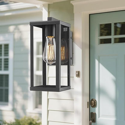 Outdoor Wall Lantern, Exterior Wall Mount Lights, Outdoor Wall Sconces, Wall Lighting Fixture (2 Pack)