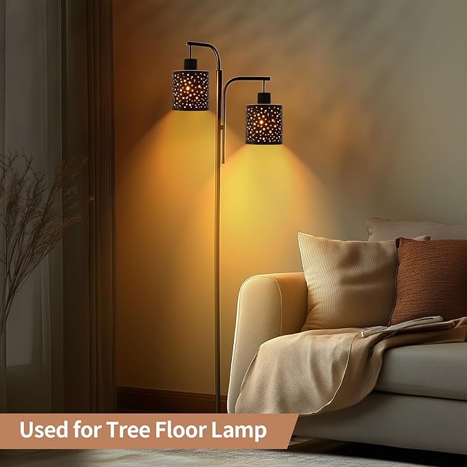 2 Pack Metal Lamp Shades, Cylinder Lamp Shade with 1-5/8" Fitter, Antique Bronze Lampshade Replacement for Lighting Fixture,Chandelier,Table Lamp,Wall Lamp, Floor Lamp, Diameter 4.75 in Height 5in