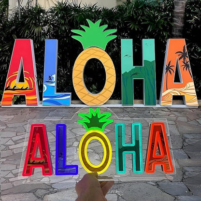 Aloha Sign LED Replica - Energy Efficient Dimmable LEDs 9" x 20"