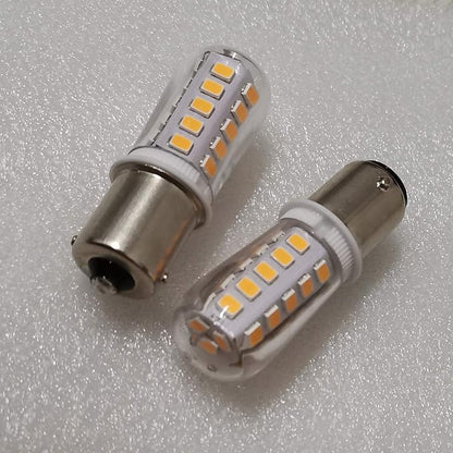 12V BA15S LED Bulb S8 SC 3W 300Lm 2700K Warm White,Bayonet Single Contact Base 1156 1141 P21W,AC/DC 12volt Landscape RV Camper Marine Boat Trailer Lighting-4 Pack