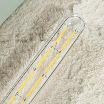 XININSUN T10 LED Bulb, 8.9 Inch Tubular Light, 80W Equivalent, 800lm, Dimmable, E26 Base, Clear Glass, Soft White 3000K