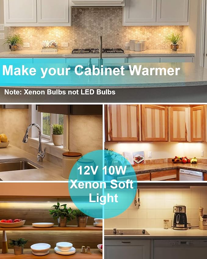 Xenon Festoon Light Bulb 12v 10W Festoon Bulb Under Cabinet Light Bulbs T3 42mm Festoon UnderCabinet Bulb 2700K 12 PCS