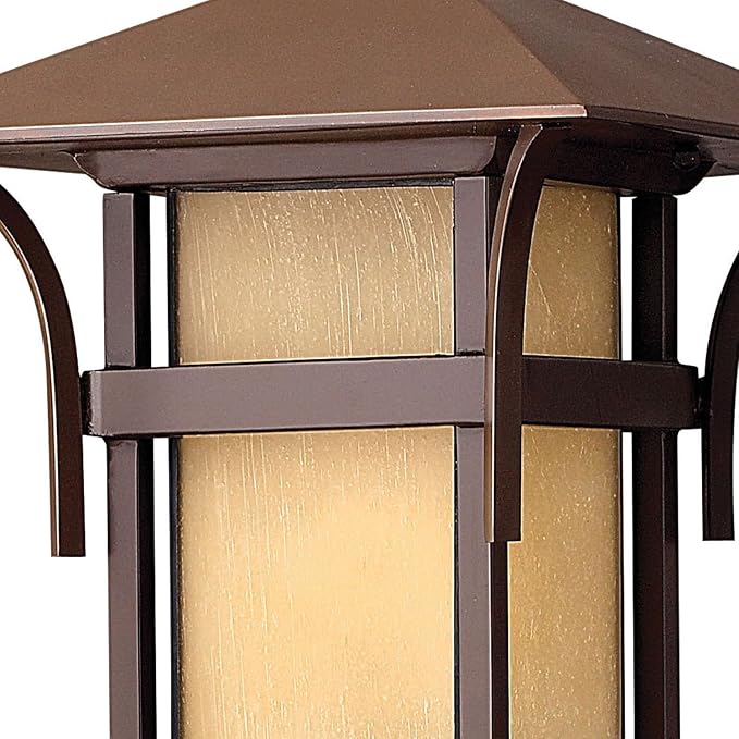 Hinkley Harbor Collection Transitional One Light Large Outdoor Post Top/Pier Mount, Anchor Bronze