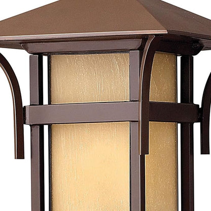 Hinkley Harbor Collection Transitional One Light Large Outdoor Post Top/Pier Mount, Anchor Bronze