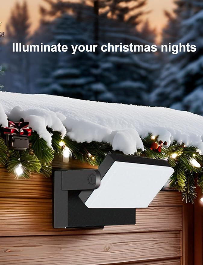 ledmo Outdoor Wall Lights 40W Adjustable 360 Degree Head Waterporof 5000K Cut Off Wall Pack Black Modern Front Door Porch Light Christmas Outdoor Lighting Garage Security Lighting