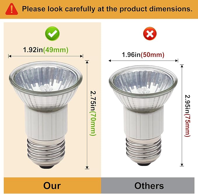 Range Hood Appliance Bulbs E27 Lighting Z0B0011 50W Bulbs for Zephyr Milano Europa Hoods 70mm，Appliance Light Bulb -Pack of 2