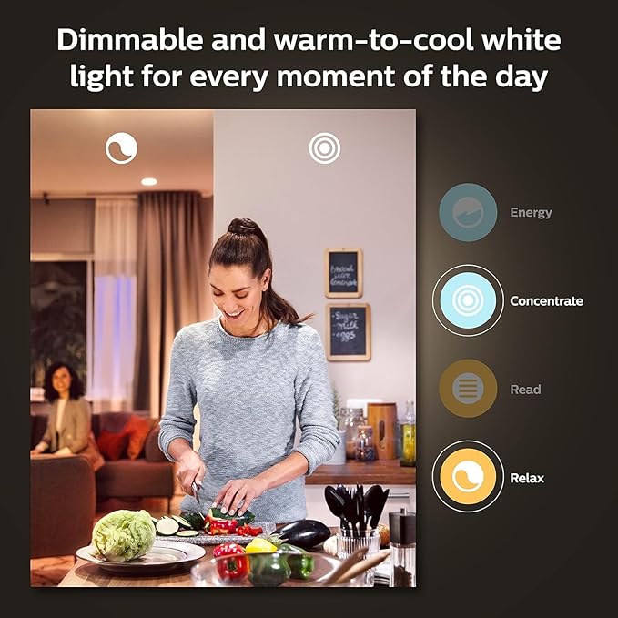 Philips Hue White Ambiance BR30 LED Smart Bulbs (Bluetooth Compatible), Compatible with Alexa, Google Assistant, and Apple HomeKit, 1-Pack