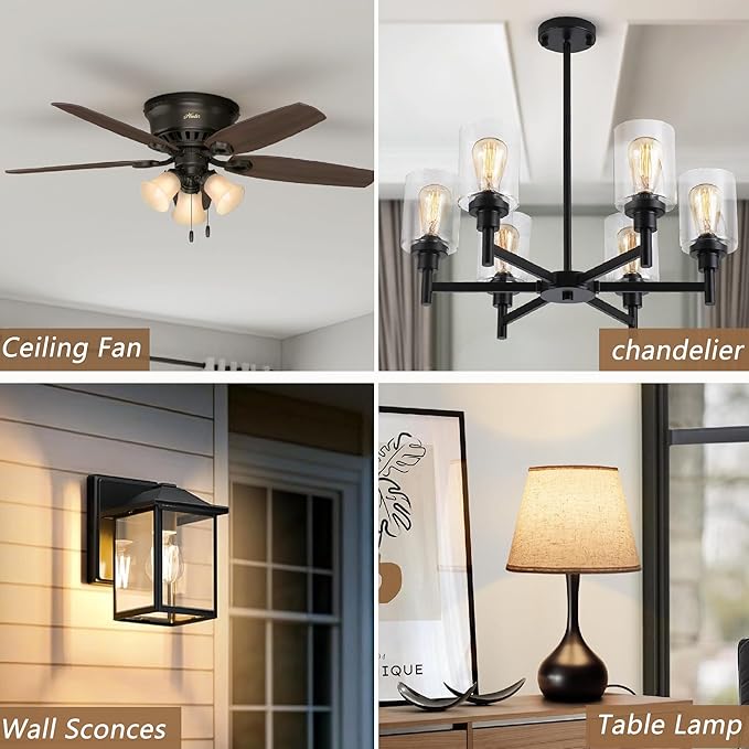 A19 Vintage LED Edison Light Bulbs 75 Watt, E26 Dimmable LED Filament Light Bulbs, Daylight White 5000K,8W Equal 75W Incandescent Bulbs,850LM, AC120V, A19 LED Bulb with 90 CRI,COCODI-6Pack (8W-5000K)