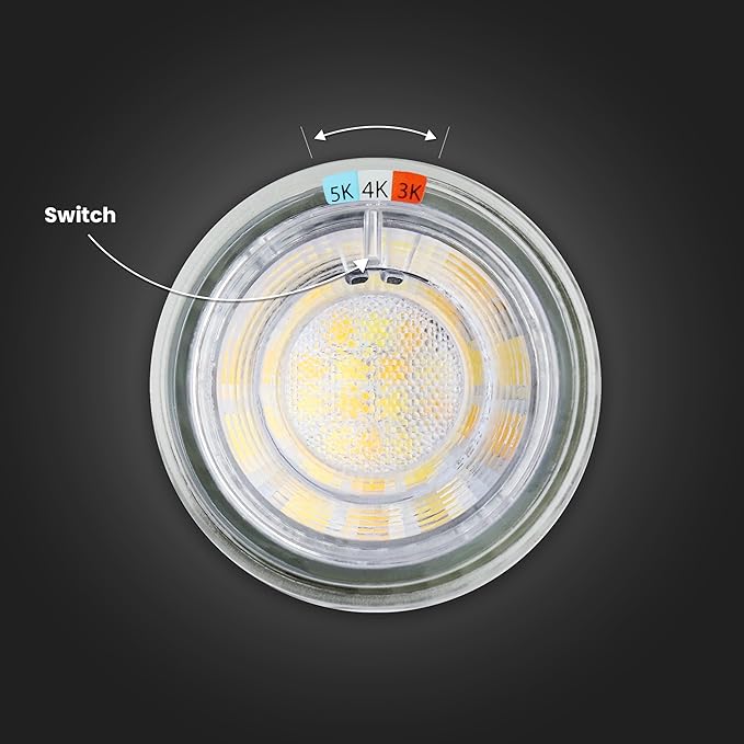 Feit Electric MR16 LED Reflector Light Bulb, 20W Equivalent, Dimmable, GU5.3 Base, 90+ CRI, 200 Lumen, Adjustable Color Temperature Track Lighting, 25,000-Hour Lifespan, BPBAB/3CCTCA/3/6, 18-Pack