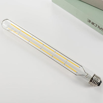Leools T300 Dimmable Led Tubular Bulb 12W,Long Tube Edison Led Vintage Filament Bulb,100W Equivalent,4000K Daylight White,Cover E26 Medium Base,11.8inch,4pcs