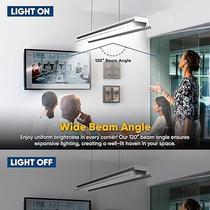 LEDMyplace LED Tube Lights - 4FT T8 LED Ballast Bypass Light Tube, 22W, 2860 Lumens, 6500K Daylight White - Clear Lens, Single/Double End Powered, Dimmable, Replacement for Fluorescent Tubes (25-pack)