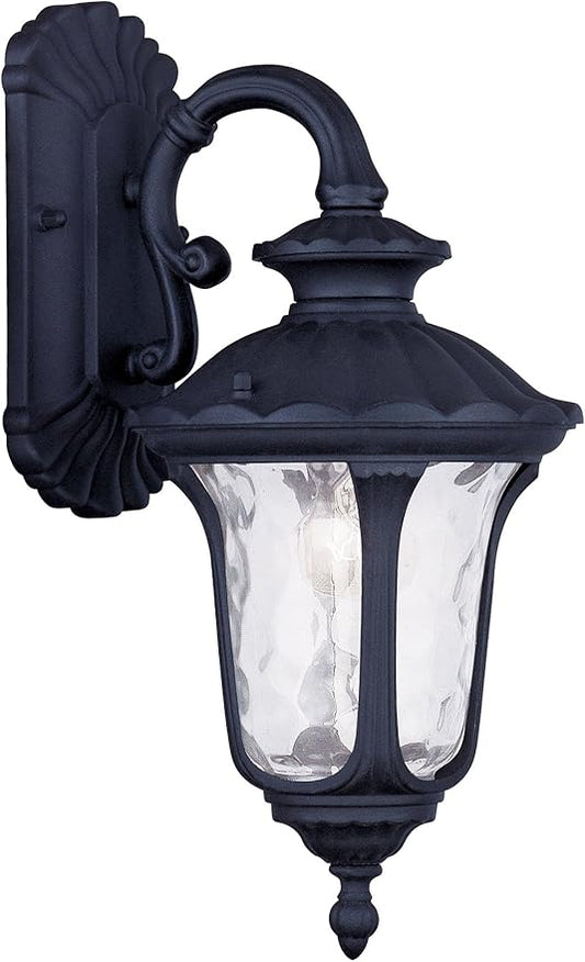 Livex Lighting 7851-04 Oxford 1 Light Outdoor Wall Lantern, Black