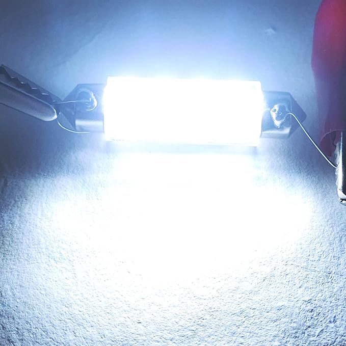 578 Festoon LED Bulb Extremely Super Bright 6000K White,211-2 LED Bulbs,212-2 LED Map Bulb 43mm 44mm DC 24V for Truck Interior Reading Trunk Lights (Pack 12)