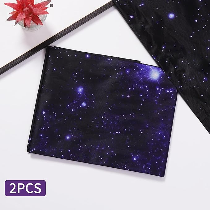 2pcs Fluorescent Light Covers - Light Covers for Ceiling Lights Classroom, Magnetic Light Filters for Office, Hospitals, Home 4 x 2 Feet (starry sky)